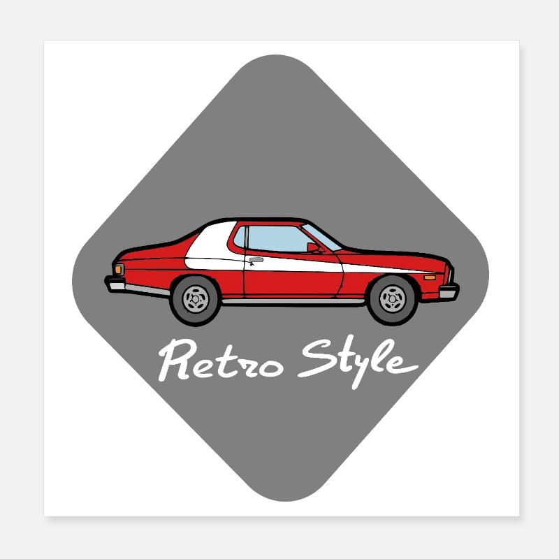 Retro style Poster 20 x 20 cm