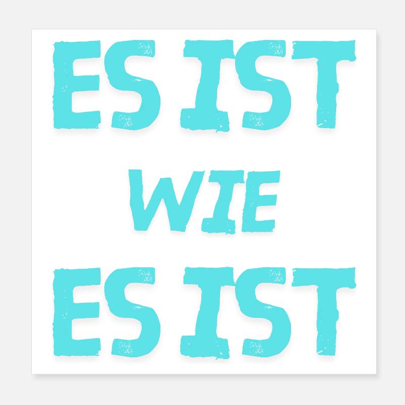 C’est ce que c’est Poster 20 x 20 cm