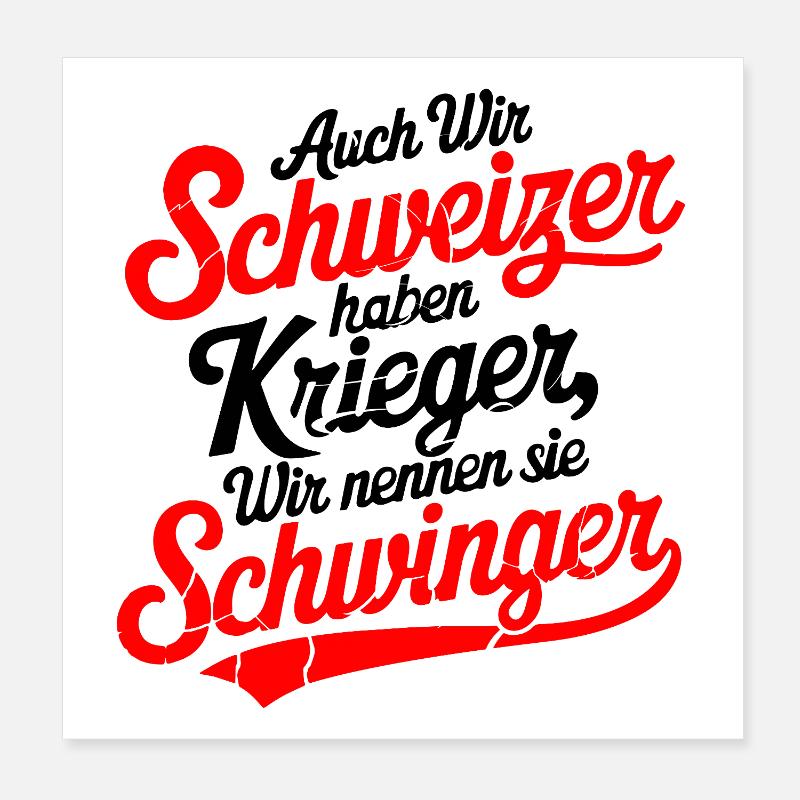 Warrior Swinger Poster 8" x 8" (20x20 cm)