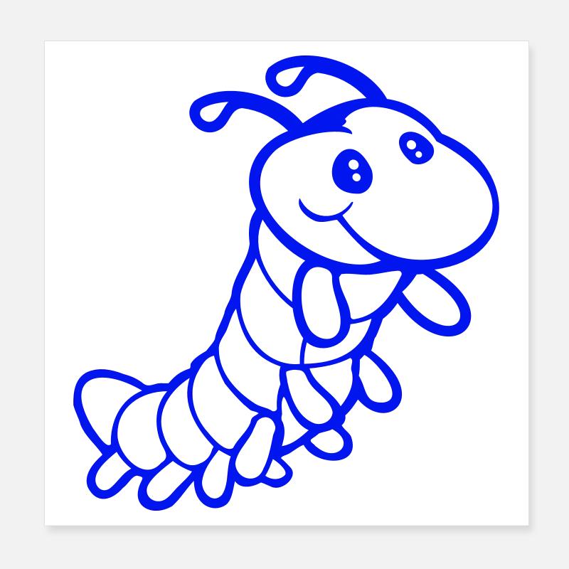 Chenille douce douce petits sourires amicale heureuse Poster 20 x 20 cm