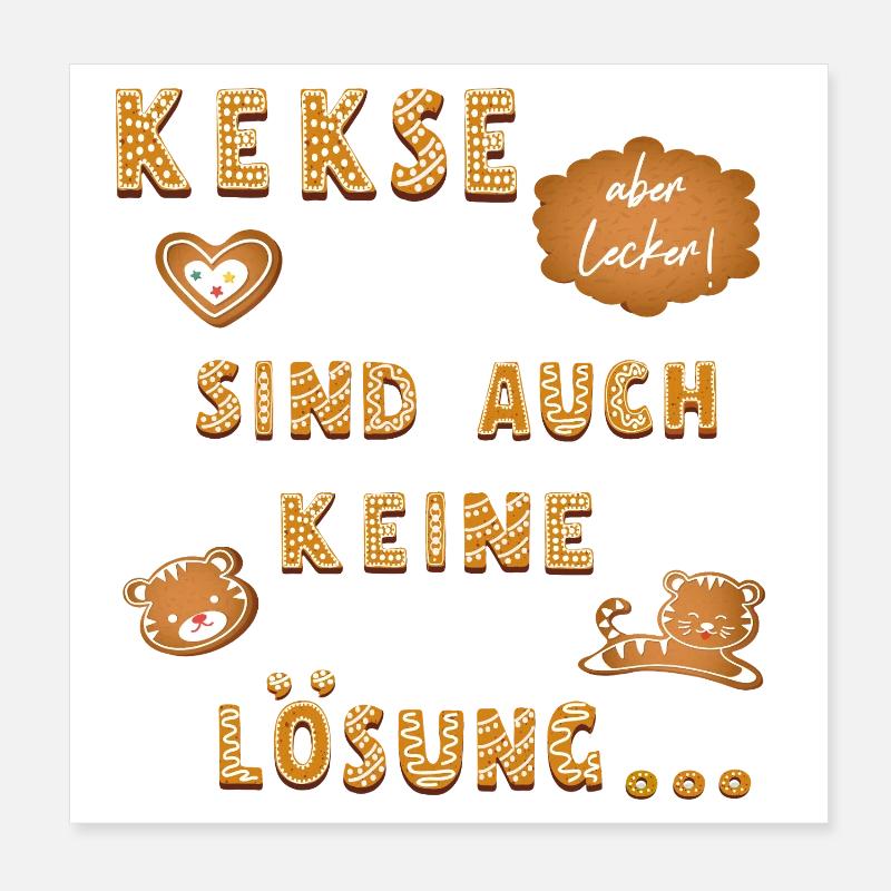 Cookies are not a solution either Poster 8" x 8" (20x20 cm)