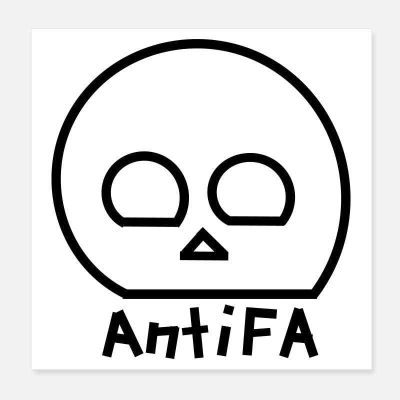 Antifa Poster 20 x 20 cm
