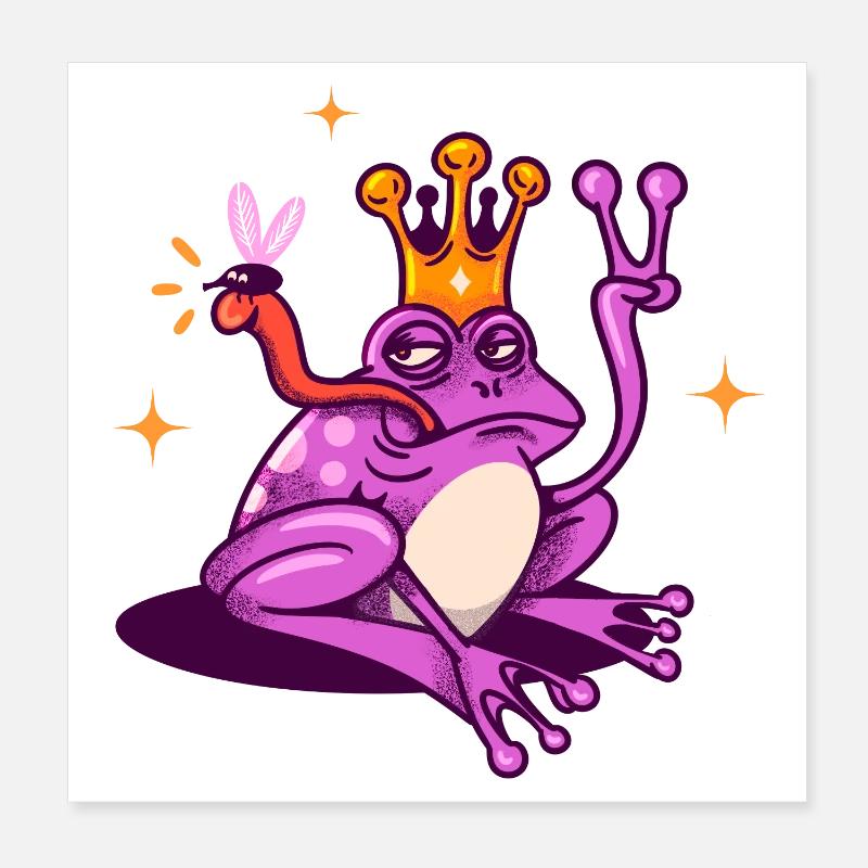 Prince Toad Poster 8" x 8" (20x20 cm)