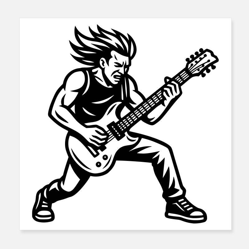 Rocker Poster 20x20 cm