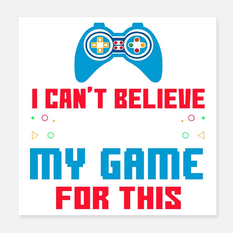 Gamer Poster 20x20 cm