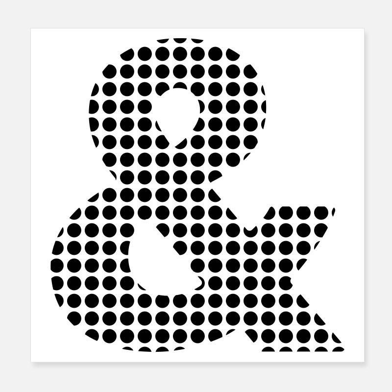 Esperluette Poster 20 x 20 cm