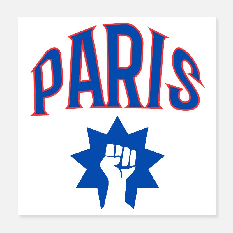 Paris Poster 20x20 cm