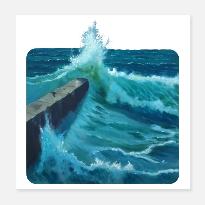Brise-lames Poster 20 x 20 cm