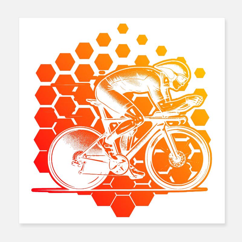 Conception de vélos de route à propulsion Poster 20 x 20 cm