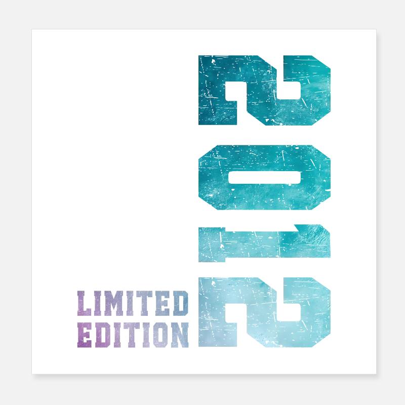 2012 Édition Limitée 14 ans anniversaire Poster 20 x 20 cm