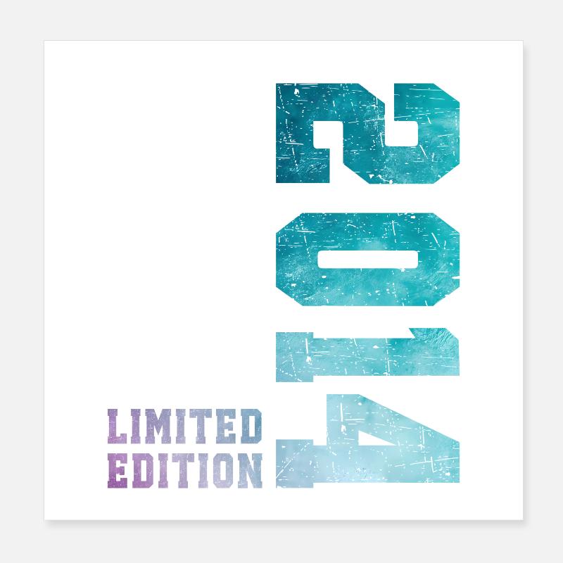 2014 Édition Limitée 12 ans anniversaire Poster 20 x 20 cm