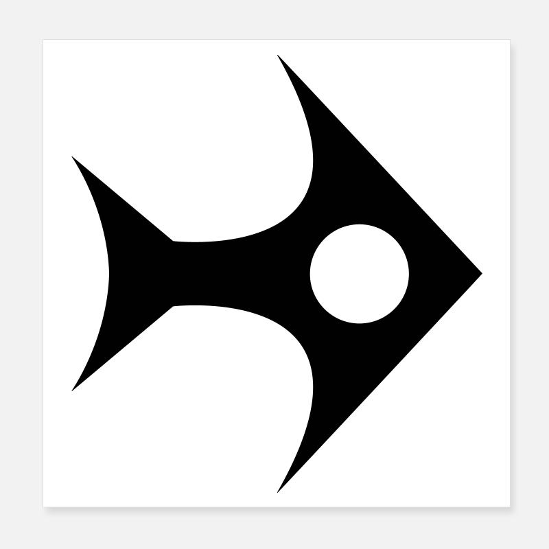 Grafish Poster 8" x 8" (20x20 cm)