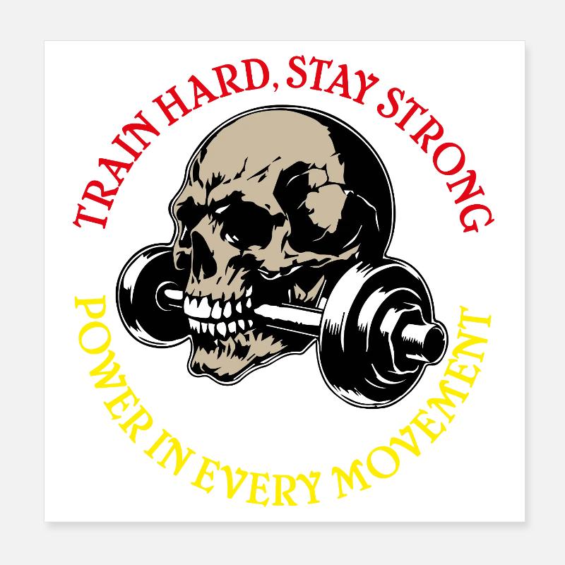 Restez Fort Poster 20 x 20 cm