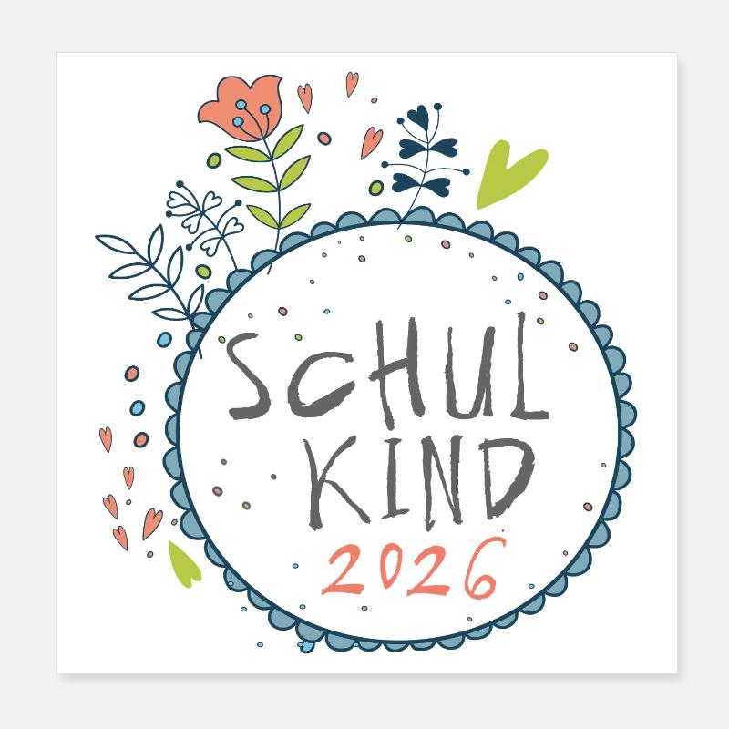Schoolchild 2026 Poster 8" x 8" (20x20 cm)