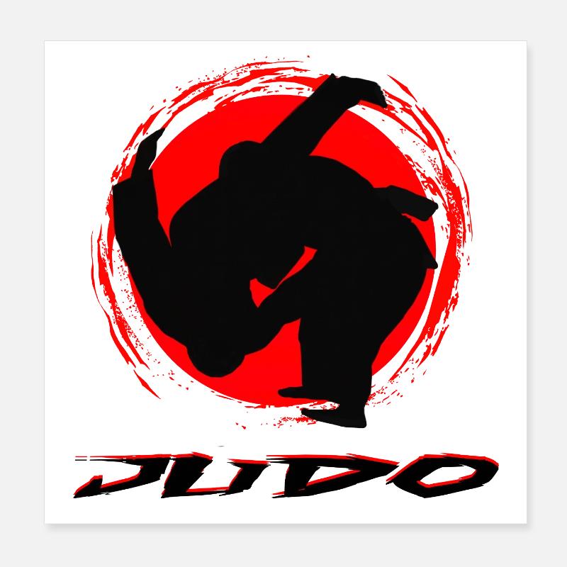 Judo Poster 20x20 cm