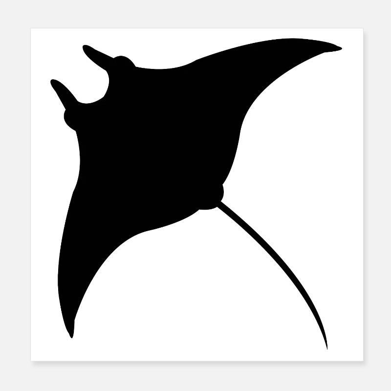 Mantarochen Poster 20x20 cm