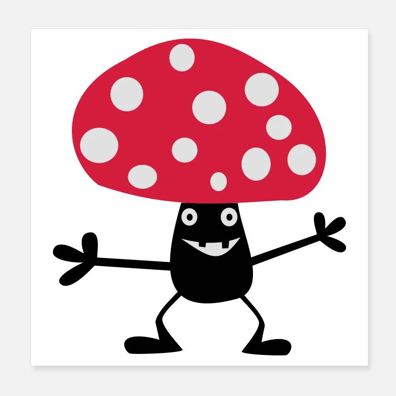 Toadstool vilain Poster 20 x 20 cm
