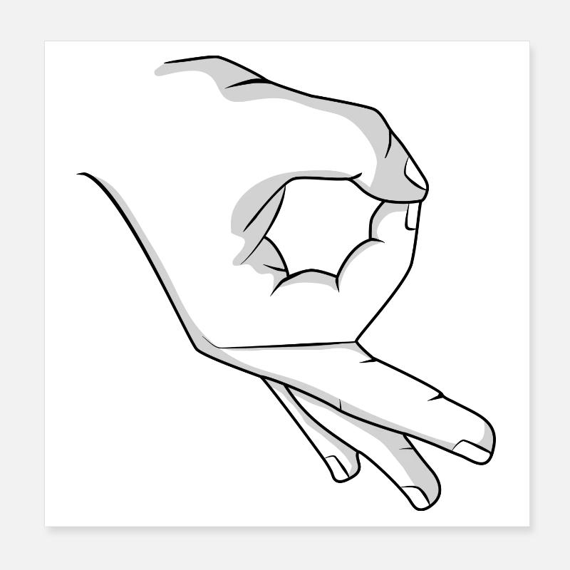 main de troll Poster 20 x 20 cm