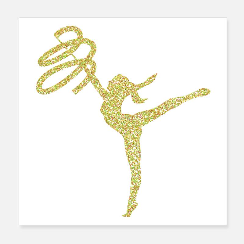 gymnastique Poster 20 x 20 cm