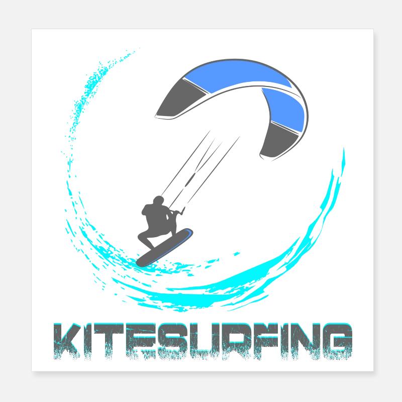 Kitesurf Poster 20 x 20 cm
