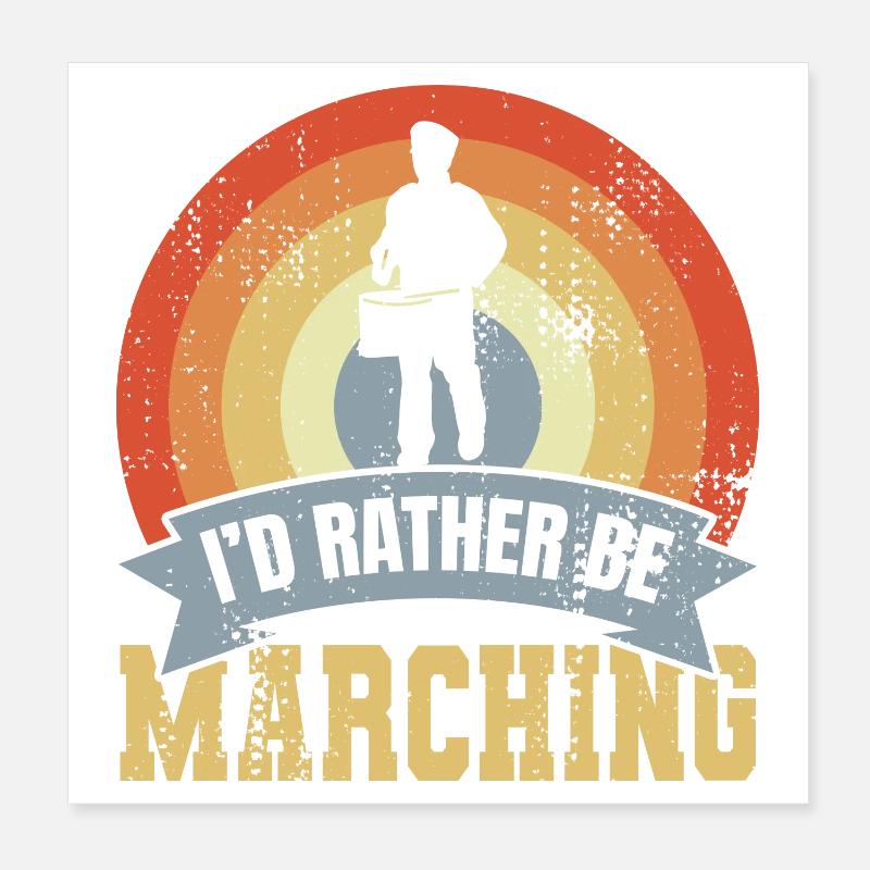 Drum Spell Poster 8" x 8" (20x20 cm)