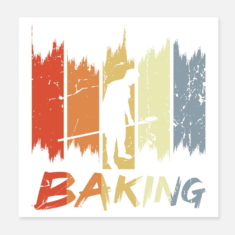 Cuisson rétro Poster 20 x 20 cm