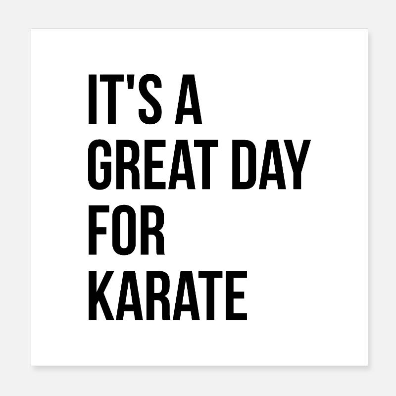 Karate Poster 20x20 cm