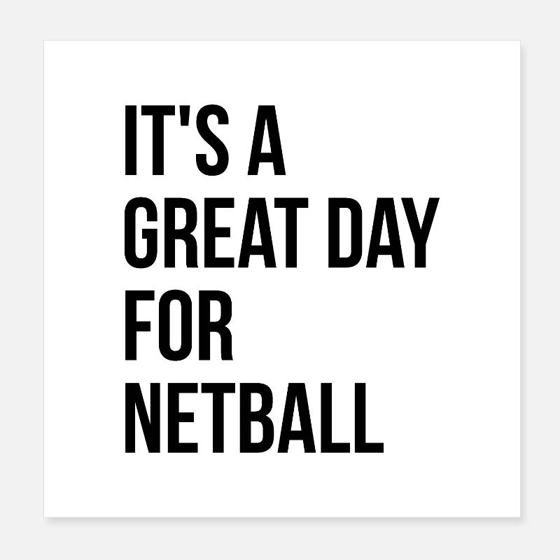 Netball Poster 20 x 20 cm