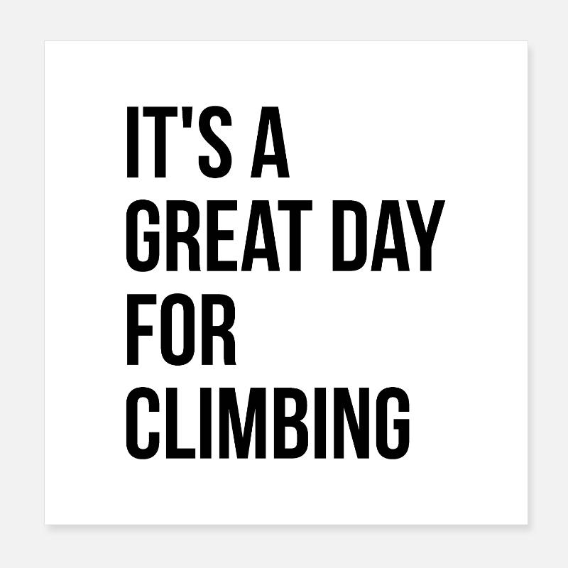 Klettern Poster 20x20 cm