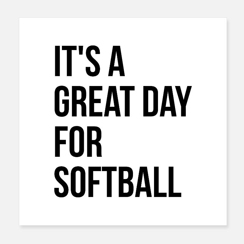 softball Poster 20 x 20 cm