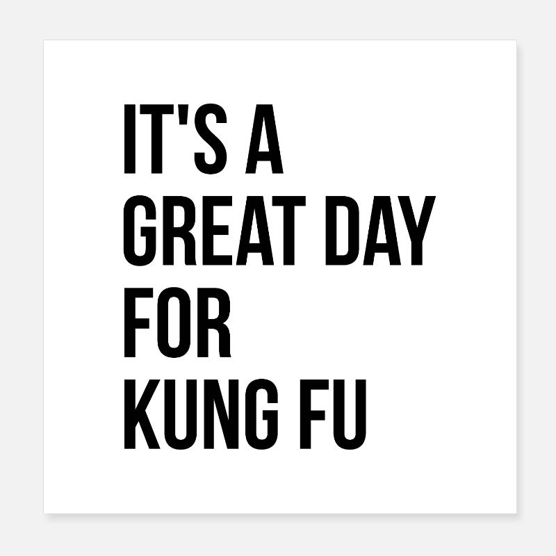 kung-fu Poster 20 x 20 cm