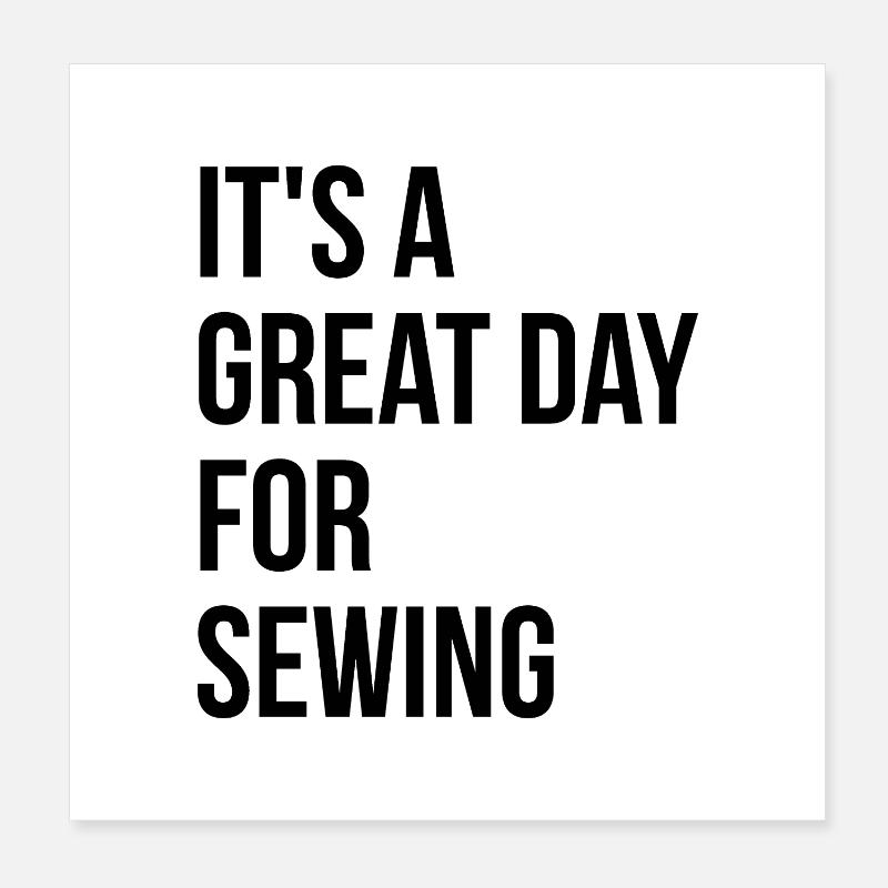 Sewing Poster 8" x 8" (20x20 cm)