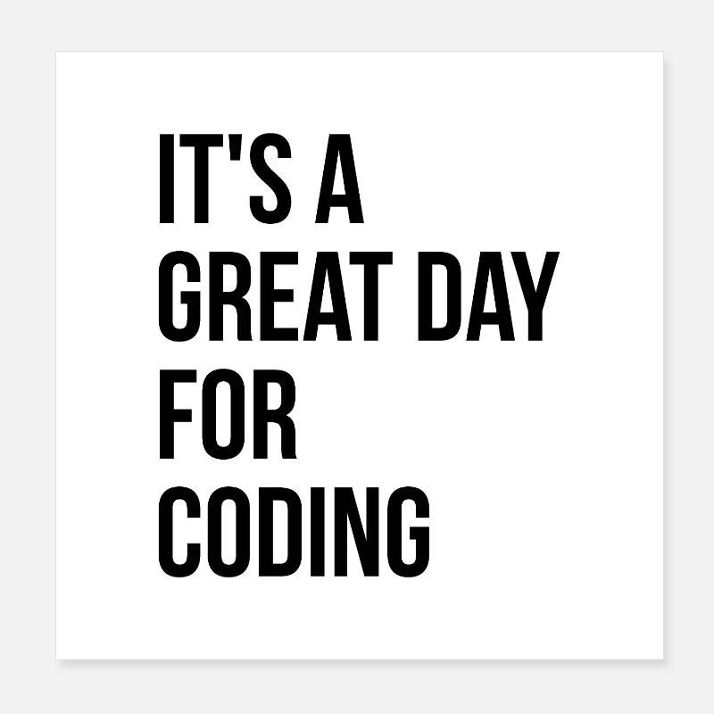 Coding Poster 8" x 8" (20x20 cm)
