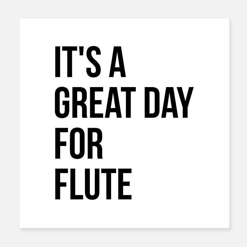 flûte Poster 20 x 20 cm