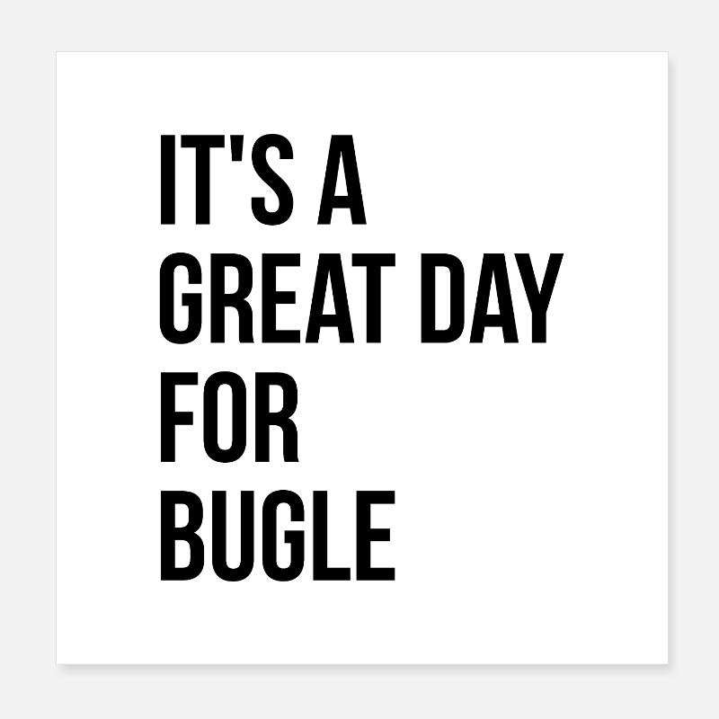Bugle Poster 8" x 8" (20x20 cm)