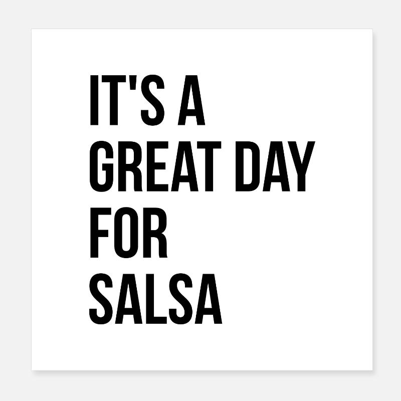 Salsa Poster 20x20 cm
