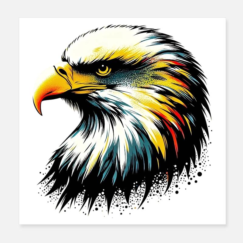 Adler Poster 20x20 cm