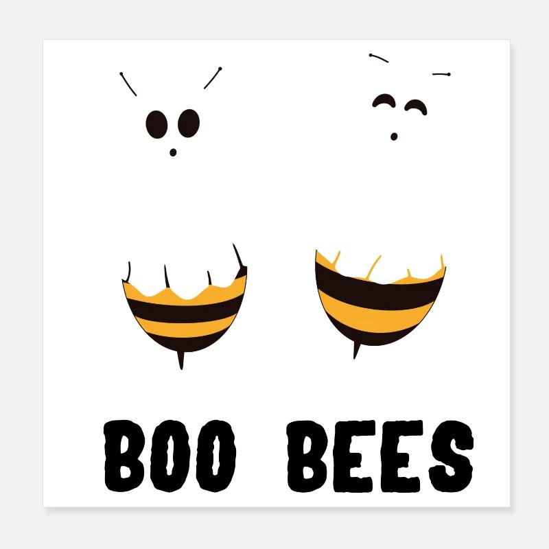 Boo Bees Poster 20x20 cm
