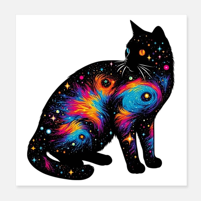 Chat Poster 20 x 20 cm