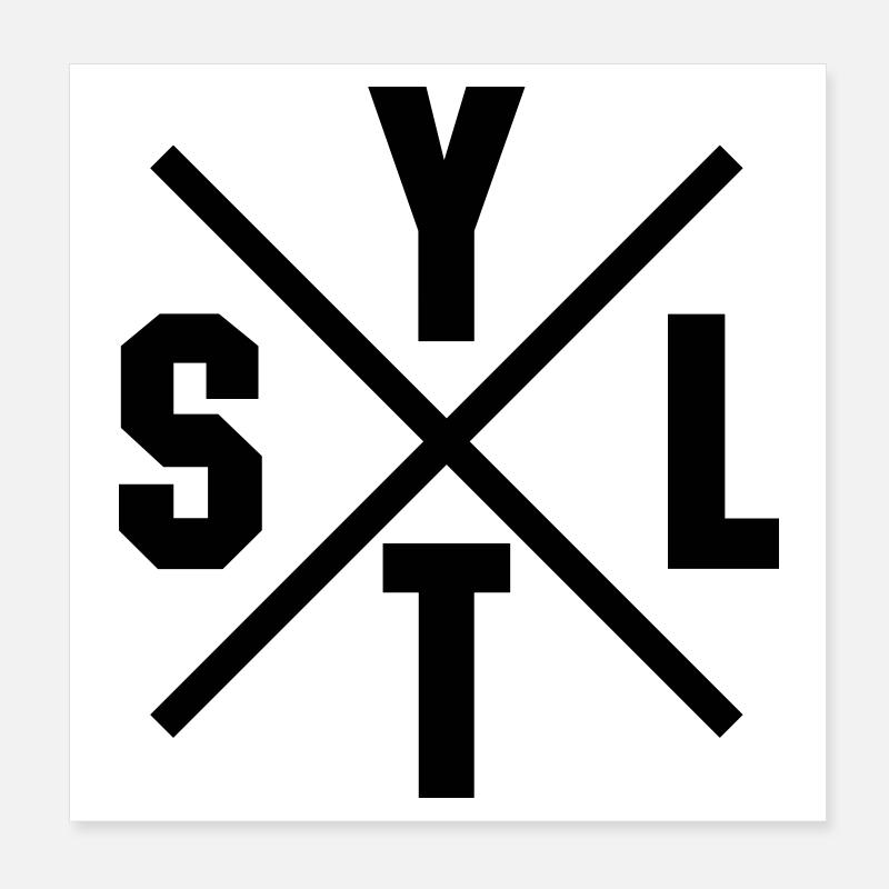 Croix de Sylt Poster 20 x 20 cm