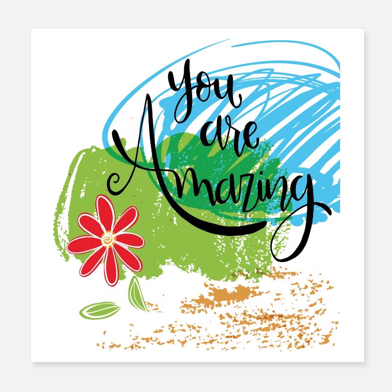 tu es incroyable Poster 20 x 20 cm