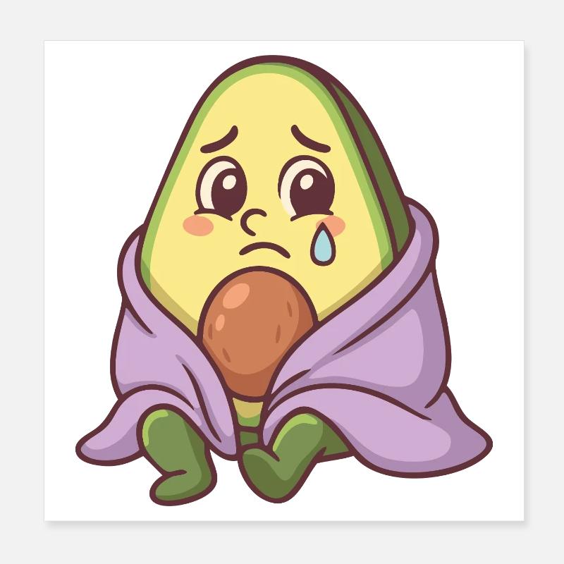 Sad Lawyer - Poster 8" x 8" (20x20 cm) - white