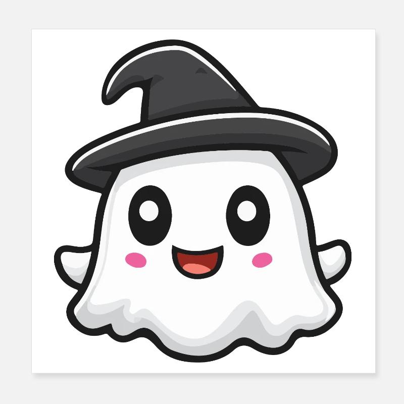 Fantôme Mignon Poster 20 x 20 cm