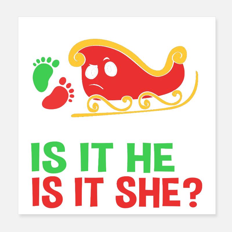 Werdende Mutter Werdende Mama Weihnachten Poster 20x20 cm