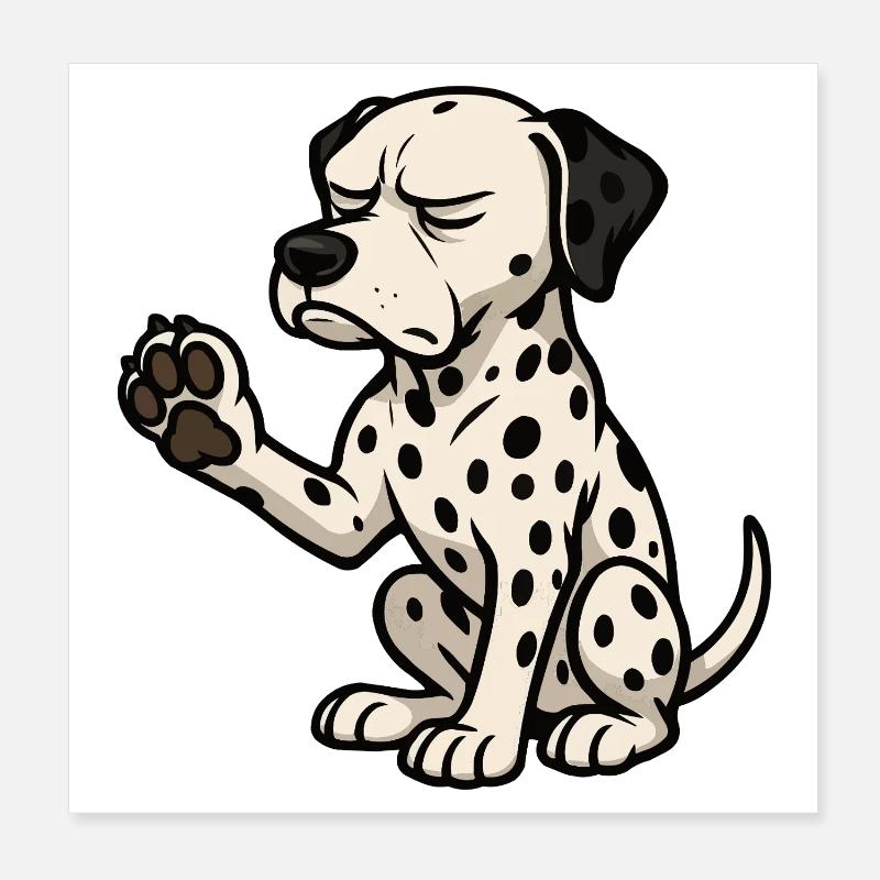 Dalmatians Dalmatian Keepers Dalmatian Owners Poster 8" x 8" (20x20 cm)