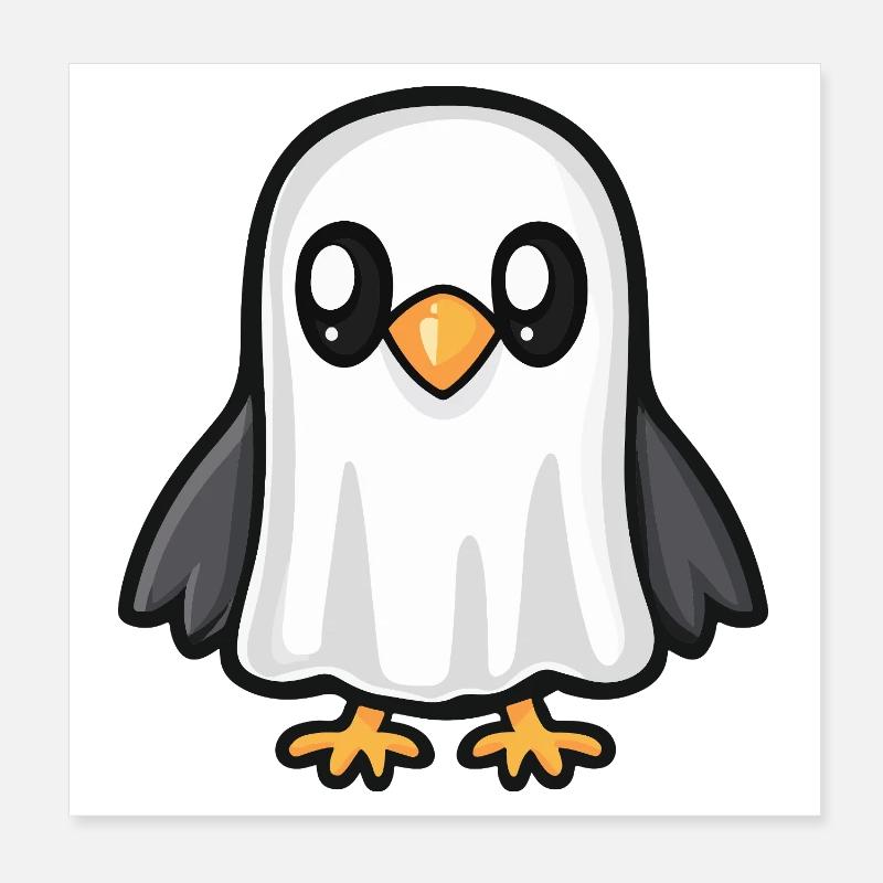 Adler Halloween Geist Vogel Poster 20 x 20 cm