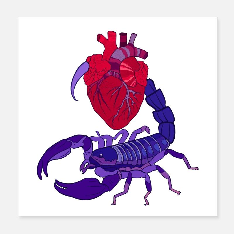 Scorpion Poster 20 x 20 cm