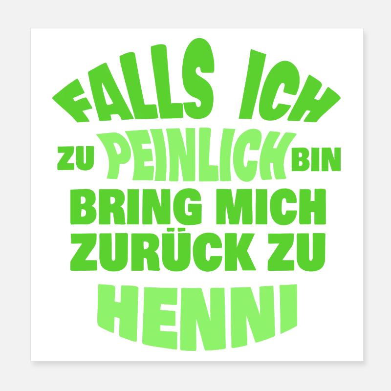 h Poster 20 x 20 cm