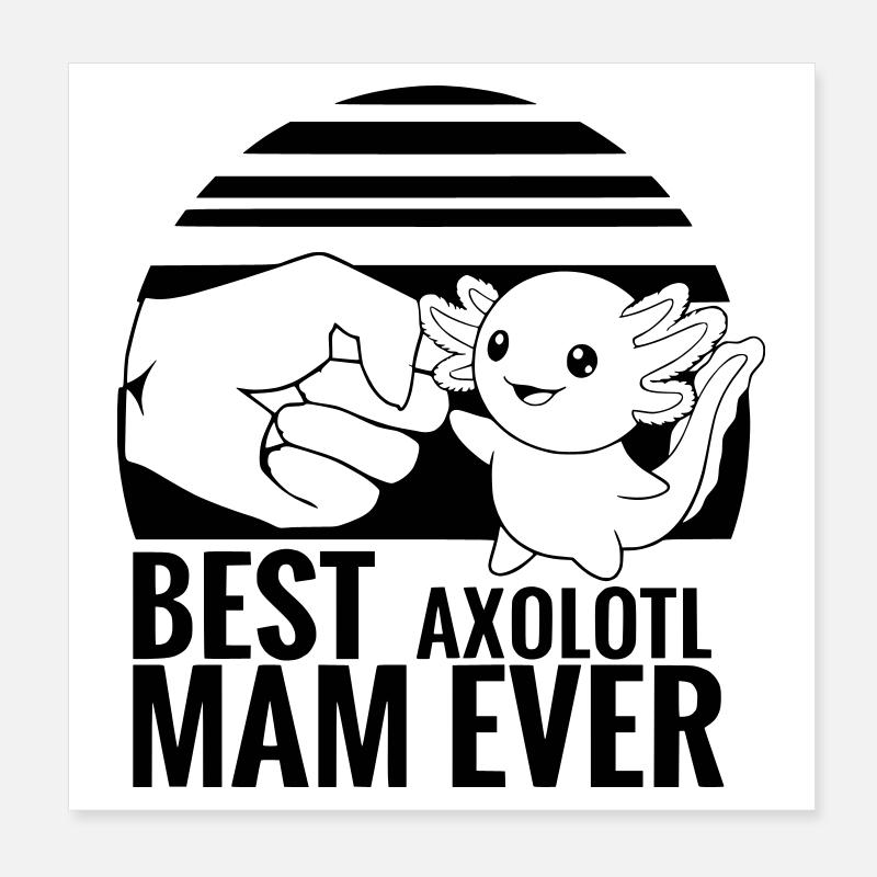 axolotl_mama Poster 20 x 20 cm