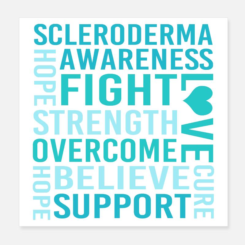 Scleroderma Poster 8" x 8" (20x20 cm)